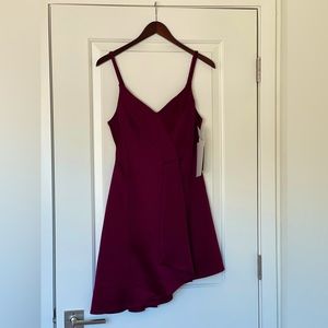 Love, Nickie Lew Fit & Flare Asymmetrical Dress